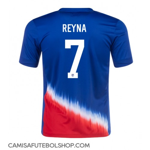 Camisa de time de futebol Estados Unidos Giovanni Reyna #7 Replicas 2º Equipamento Copa America 2024 Manga Curta